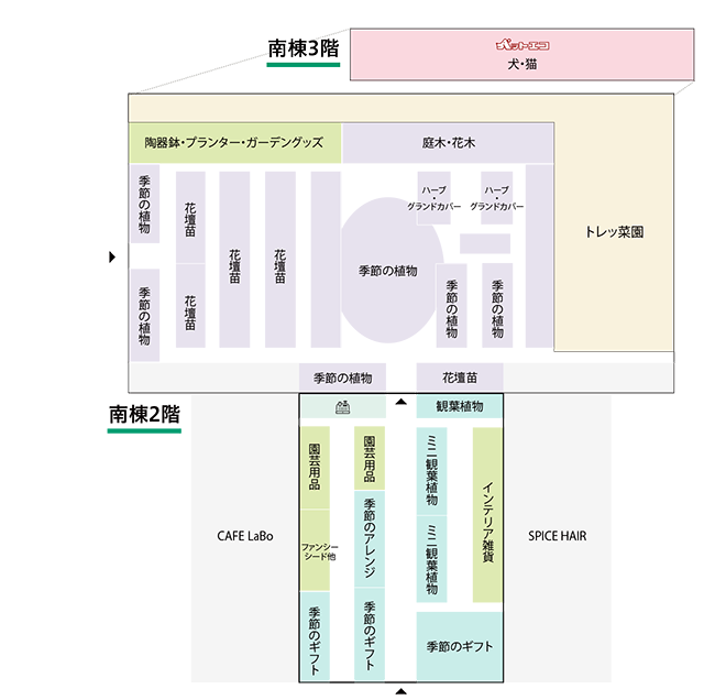 トレッサ横浜店フロアーマップ